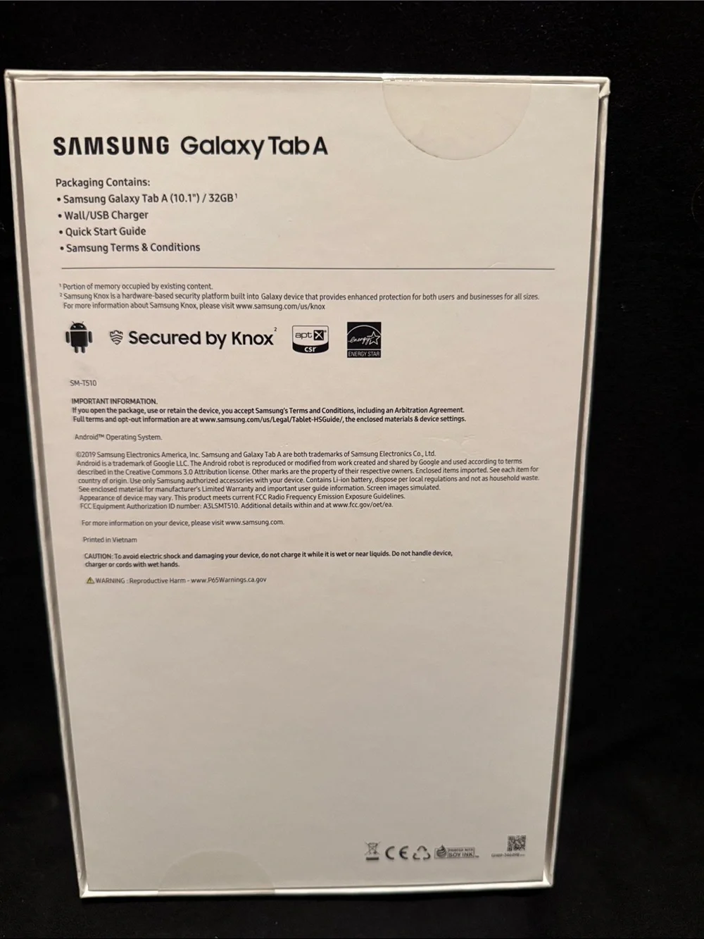 Unopened Samsung Tab A Tablet